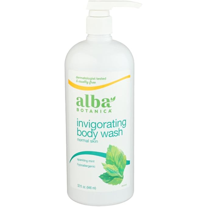 Alba Botanica Alba Botanica Very Emollient Bath and Shower Gel Sparkling Mint 32 oz